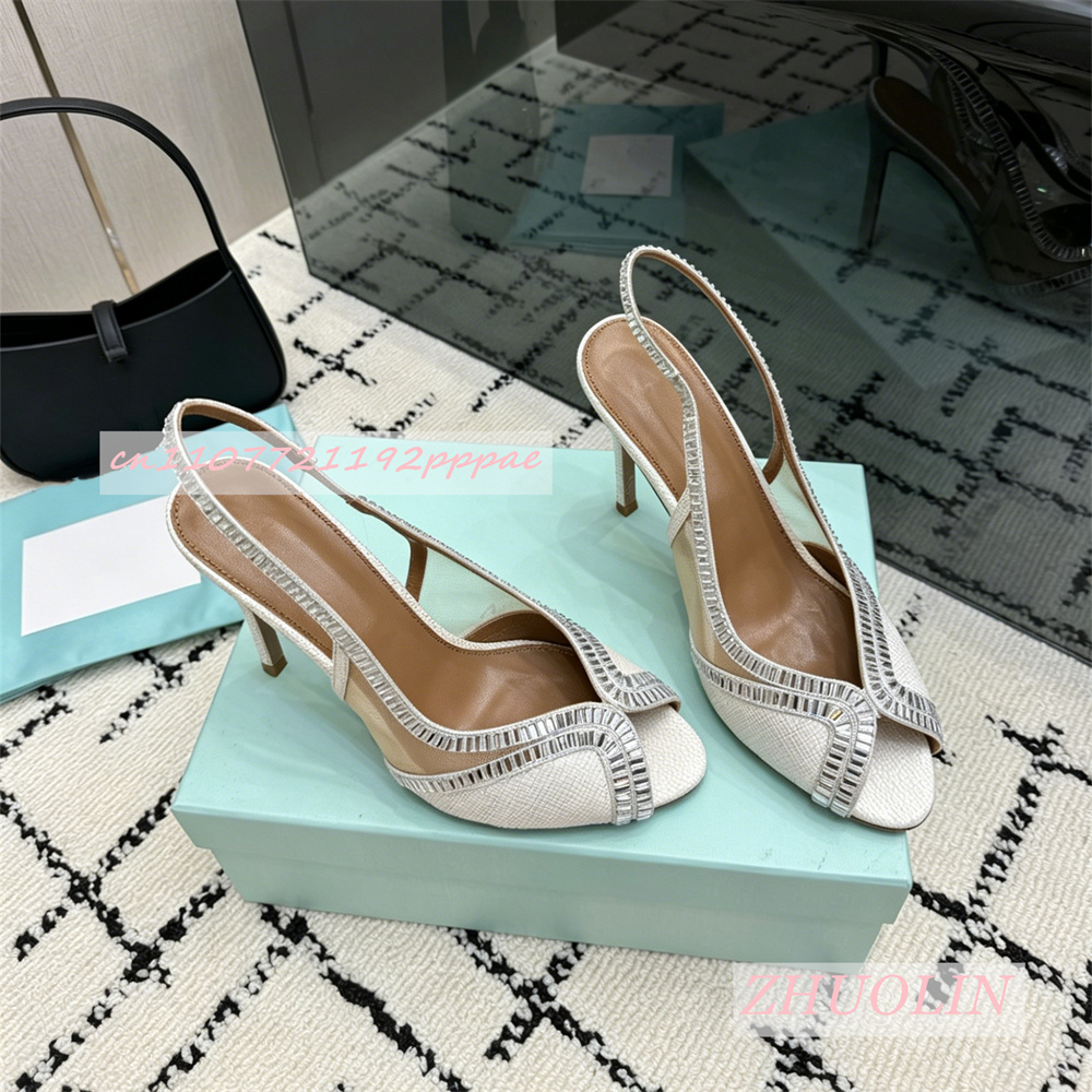 Kids Shoes Women - Sandal Hak Tinggi Kulit Asli Mewah