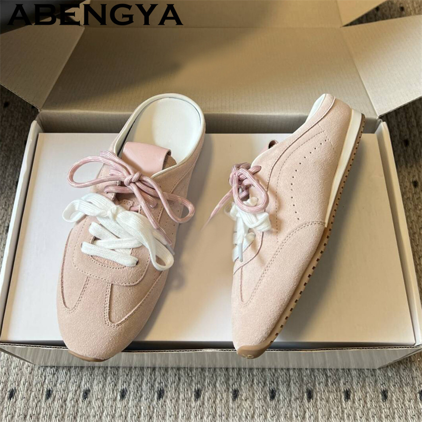 Kids Shoes Women - Sandal Datar Kasual Wanita dengan Tali,