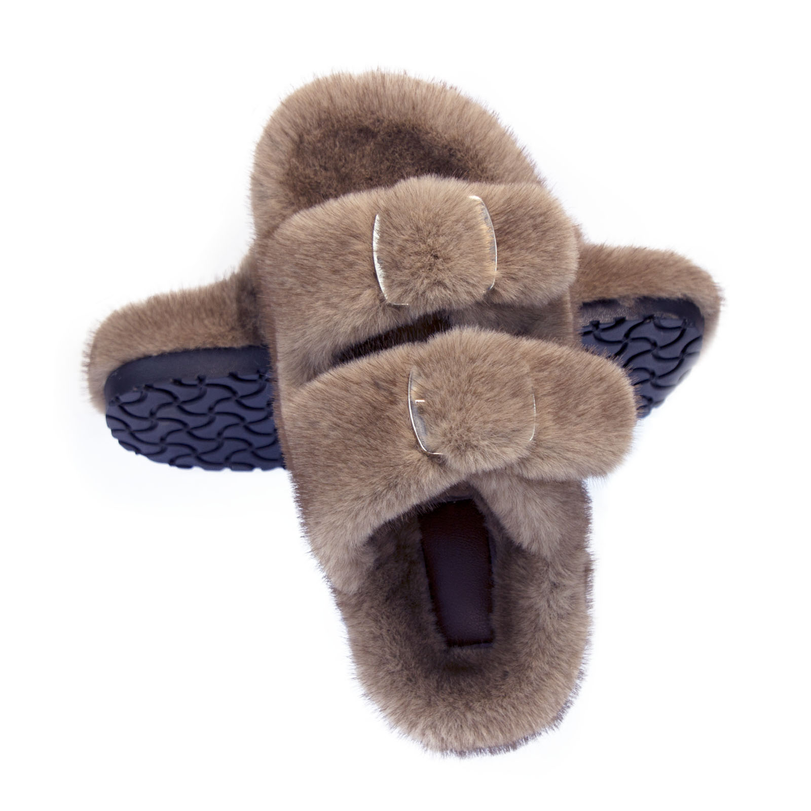 Fluffy Fur Slipper - Sandal Wanita Berbulu Lembut, Sepatu Wanita,