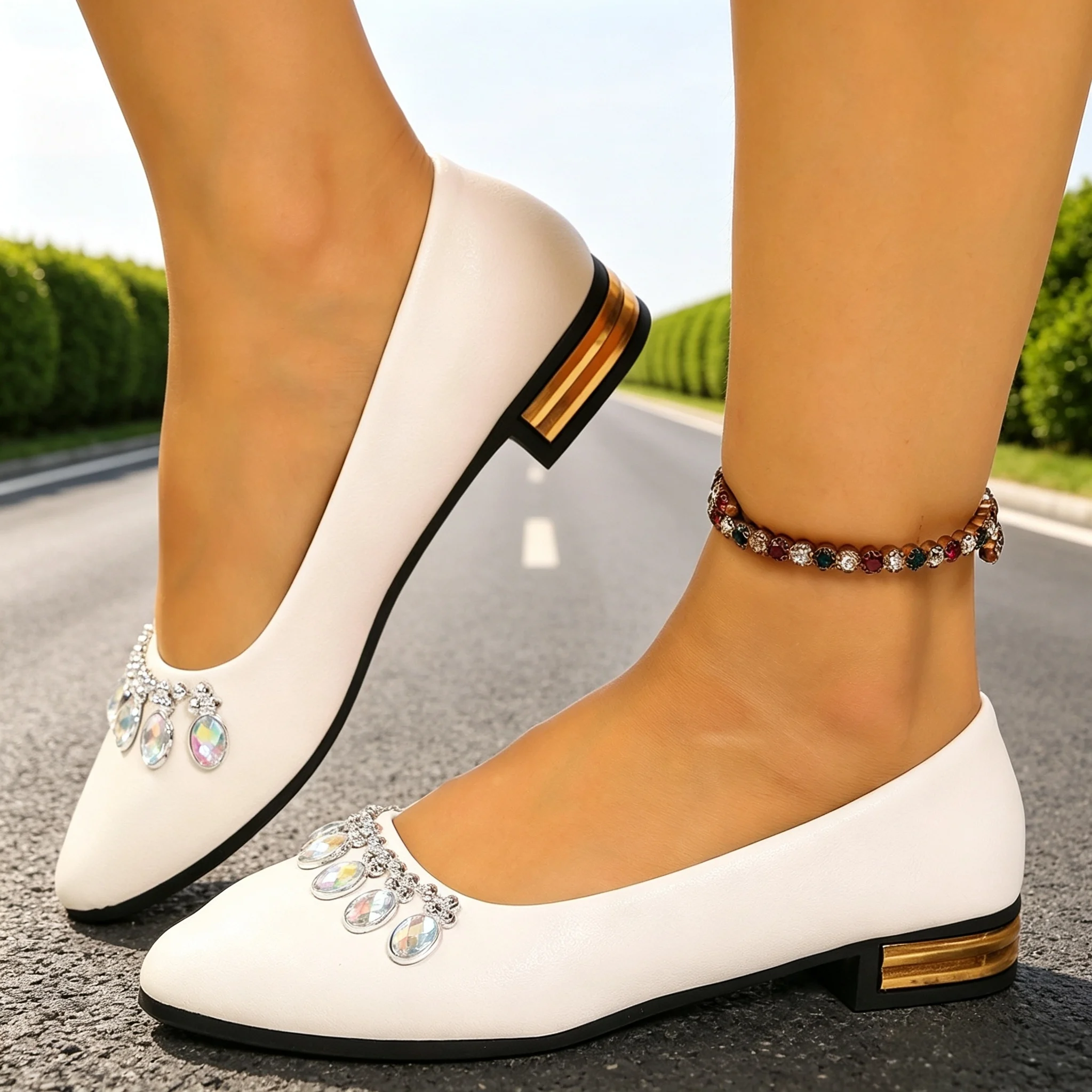 Loafer Flat Women - Sepatu Balet Wanita Model Pointed Toe,