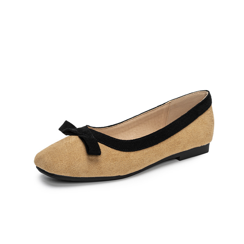 Loafer Flat Women - Sepatu Wanita Ukuran Besar, Permukaan Beludru