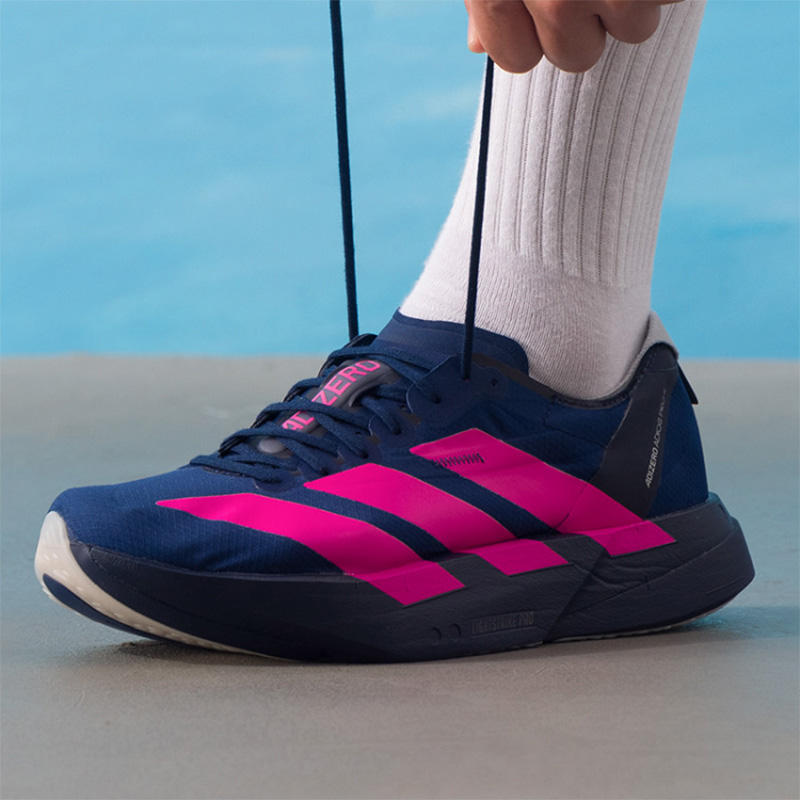 Women'S Shoes Pink Adidas - Sepatu Lari Adidas Adizero Navy Pink