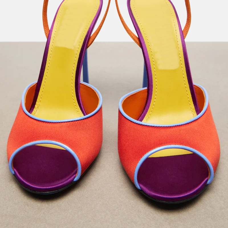 Sandal Peep Toe Warna Campuran - Peep Toe Heels ulasan dan harga