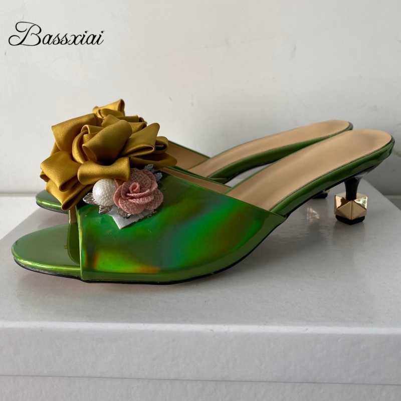 Sandal Bunga Buatan Tangan Dek - Women'S Shoes Kitten Heels ulasan dan harga