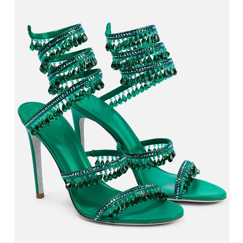 Sandal Stiletto Pinggiran Kris - Peep Toe Heels ulasan dan harga