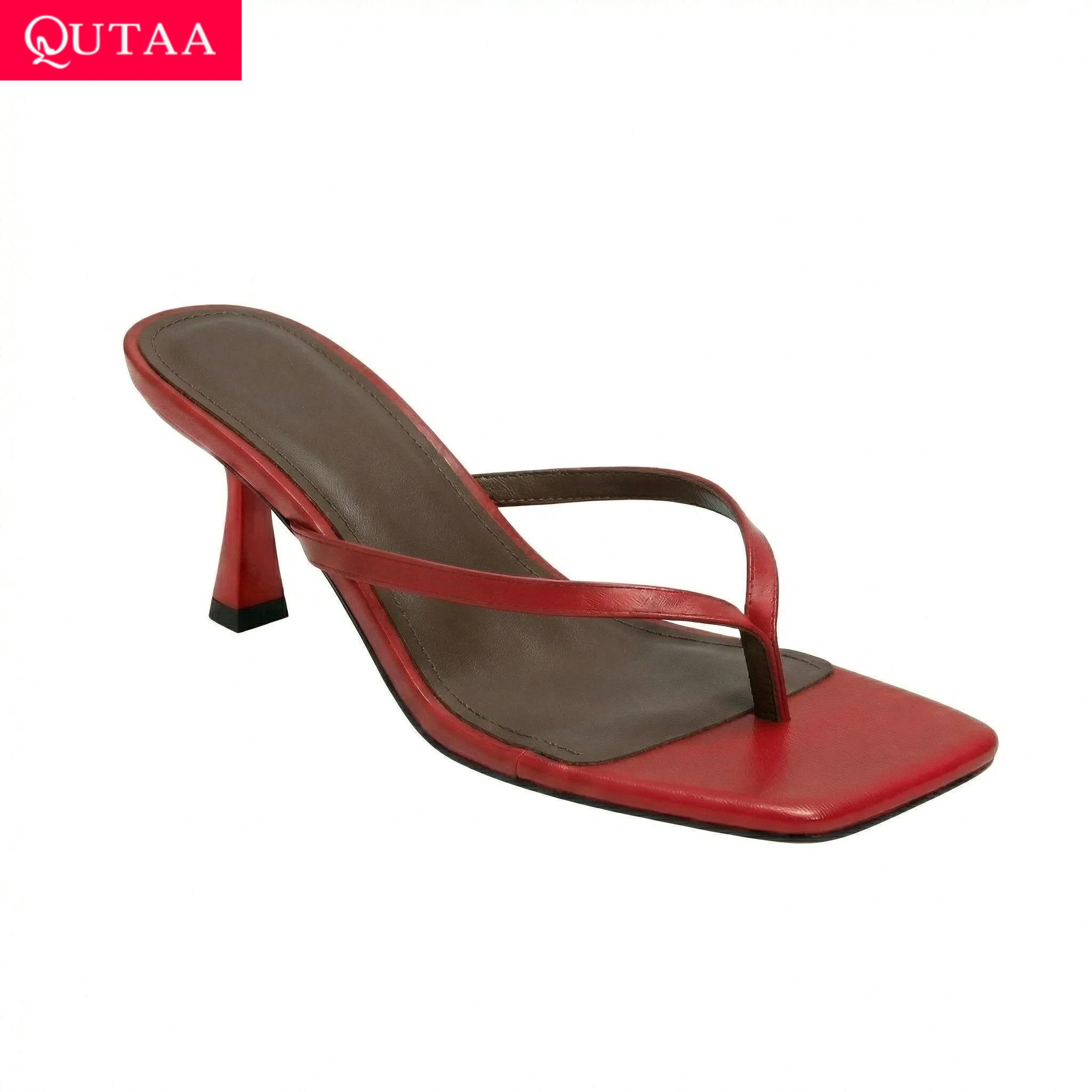 QUTAA News Fashion Flip-flops  - Women'S Shoes Kitten Heels ulasan dan harga