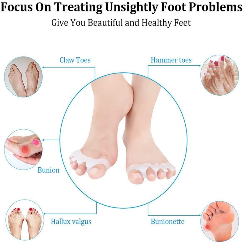 1 Pasang Pemisah Jari Kaki Sil - Women'S Shoes With Bunions ulasan dan harga
