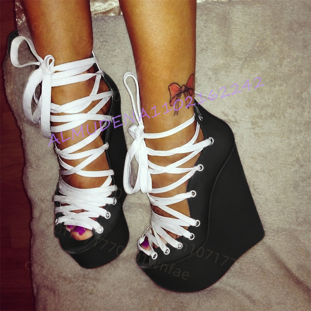 Sandal Wedge Platform Wanita W - Women Shoes Us To Eu ulasan dan harga