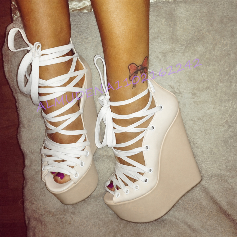 Sandal Wedge Platform Wanita W - Women Shoes Us To Eu ulasan dan harga