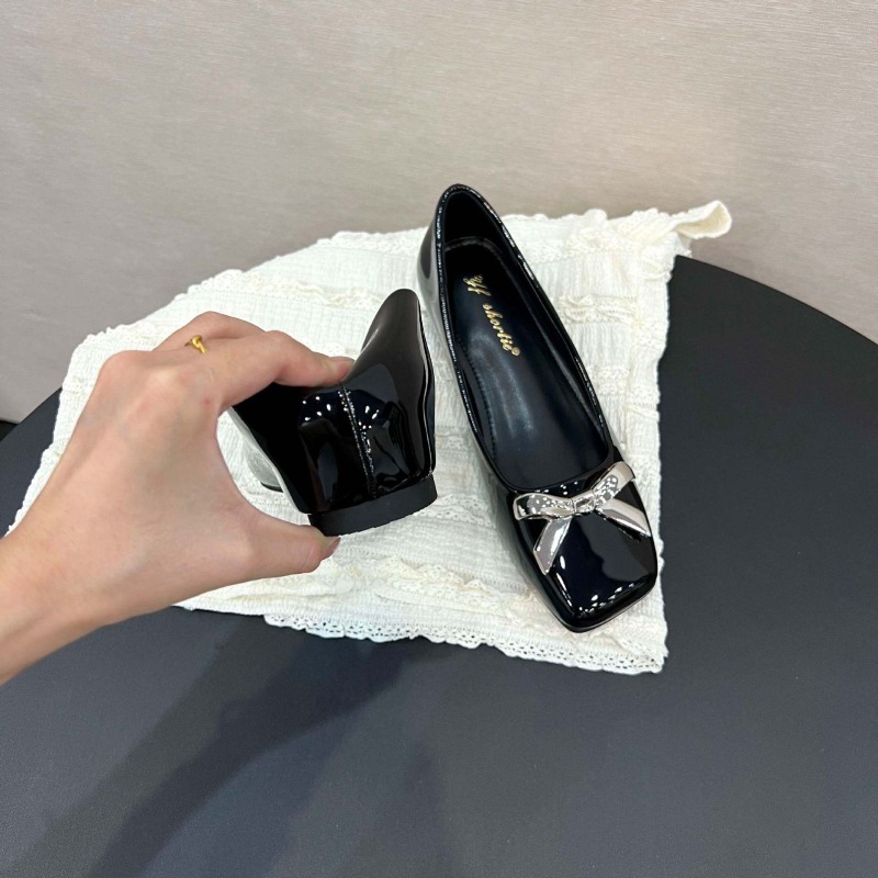 Sepatu Flat Gaya Art Bow Wanit - Loafer Flat Women ulasan dan harga