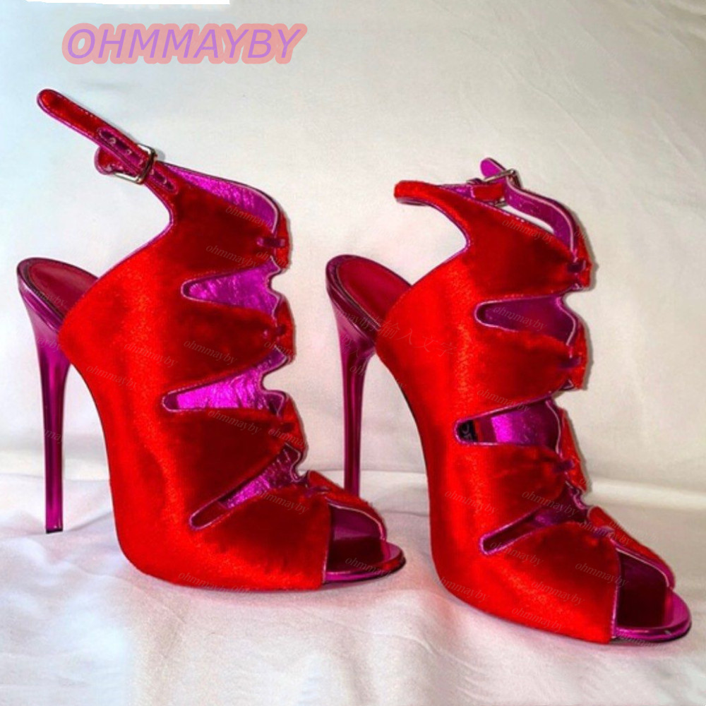 Sandal Wanita Merah Beludru Pe - Kids Shoes Women ulasan dan harga
