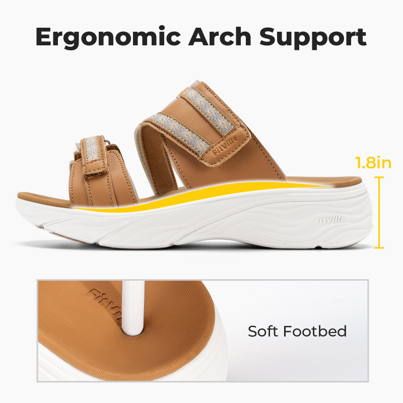 Sendal Wanita FitVille, Lebar, - Women'S Shoes With Bunions ulasan dan harga