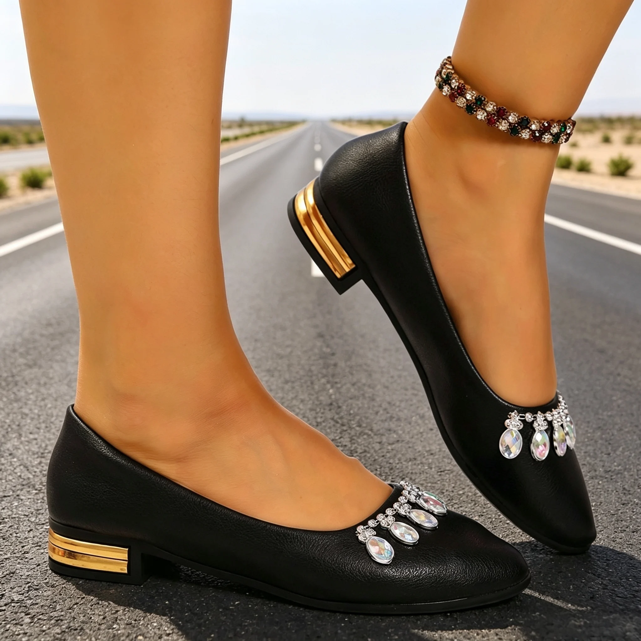 Sepatu Balet Wanita Model Poin - Loafer Flat Women ulasan dan harga