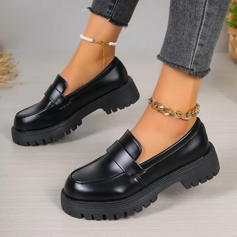Sepatu Loafer Platform Hitam G - Women'S Shoes Loafers Black ulasan dan harga