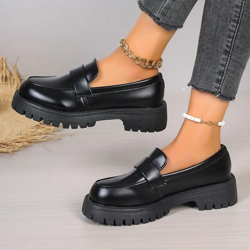 Sepatu Loafer Platform Hitam G - Women'S Shoes Loafers Black ulasan dan harga