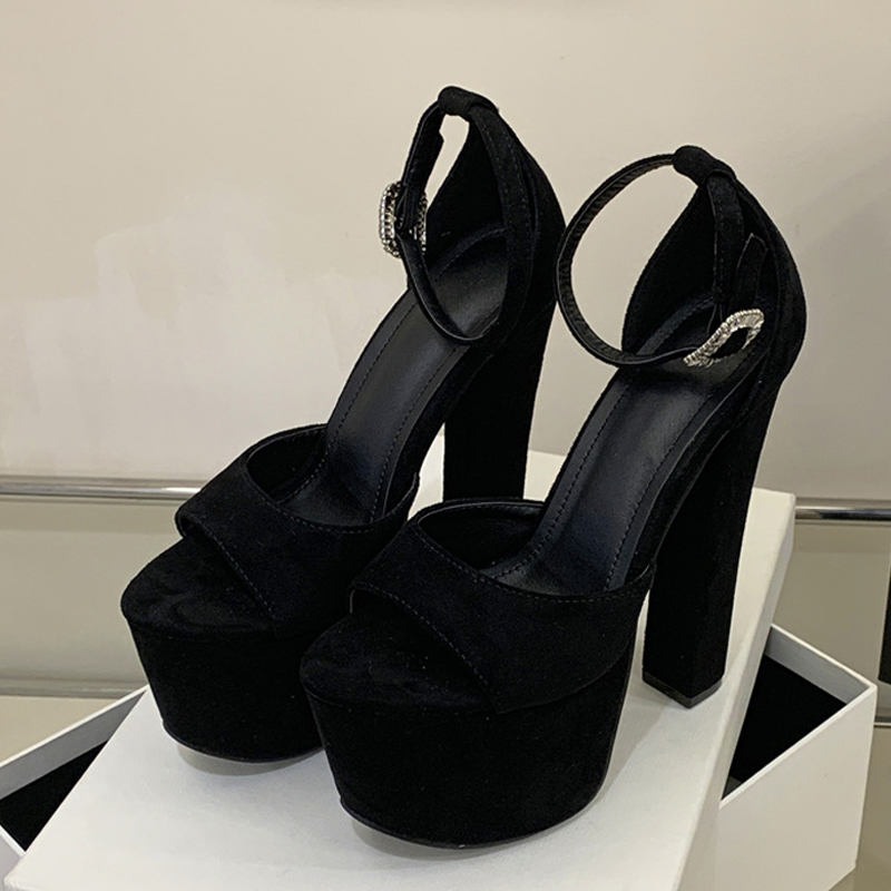 Sepatu Sandal Platform Tinggi  - Peep Toe Heels ulasan dan harga