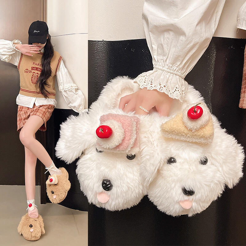 Sandal Wanita Musim Dingin Ber - Fluffy Fur Slipper ulasan dan harga