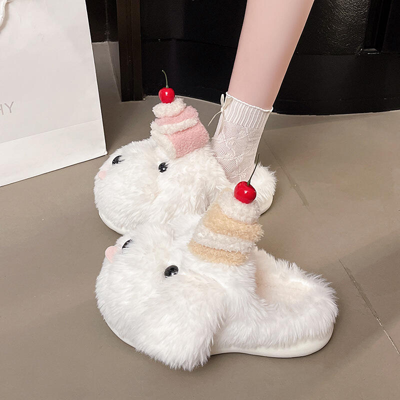 Sandal Wanita Musim Dingin Ber - Fluffy Fur Slipper ulasan dan harga
