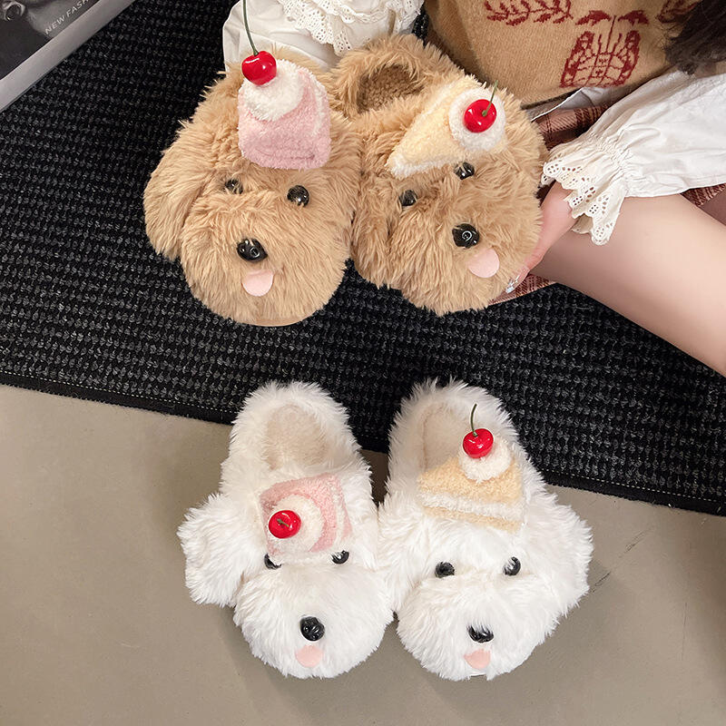 Sandal Wanita Musim Dingin Ber - Fluffy Fur Slipper ulasan dan harga
