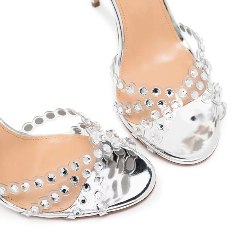 Sandal Jelly Diamond Heels Per - Peep Toe Heels ulasan dan harga