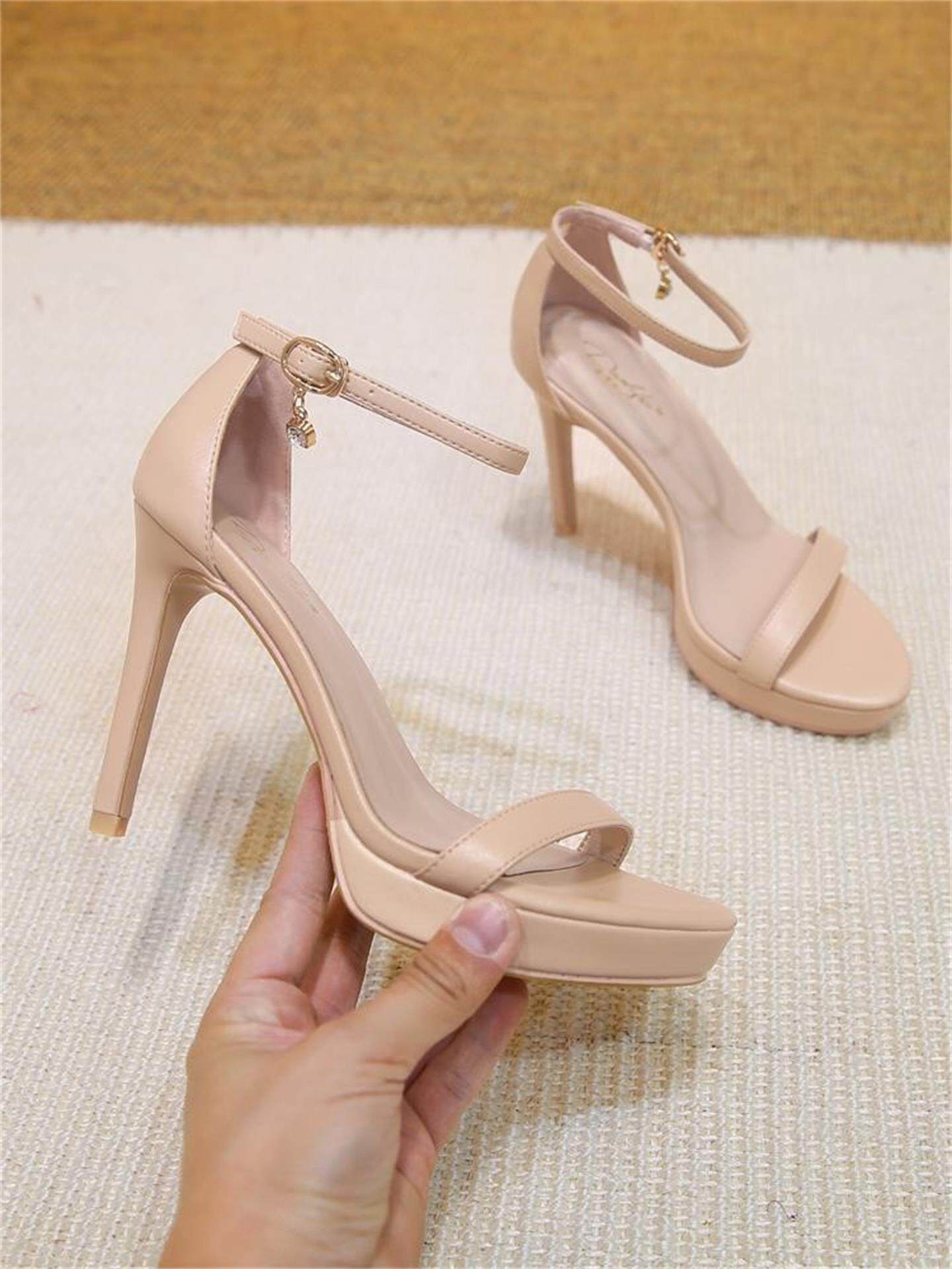 Sepatu hak tinggi platform ant - Women Shoes Waterproof ulasan dan harga