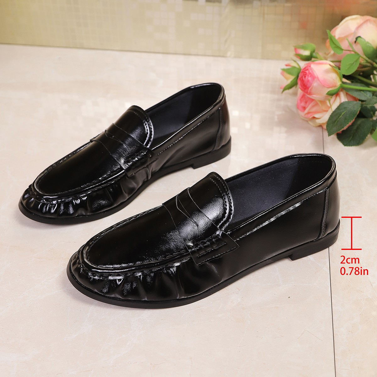 Sepatu Kasual Wanita Motif Ula - Women'S Shoes Loafers Black ulasan dan harga