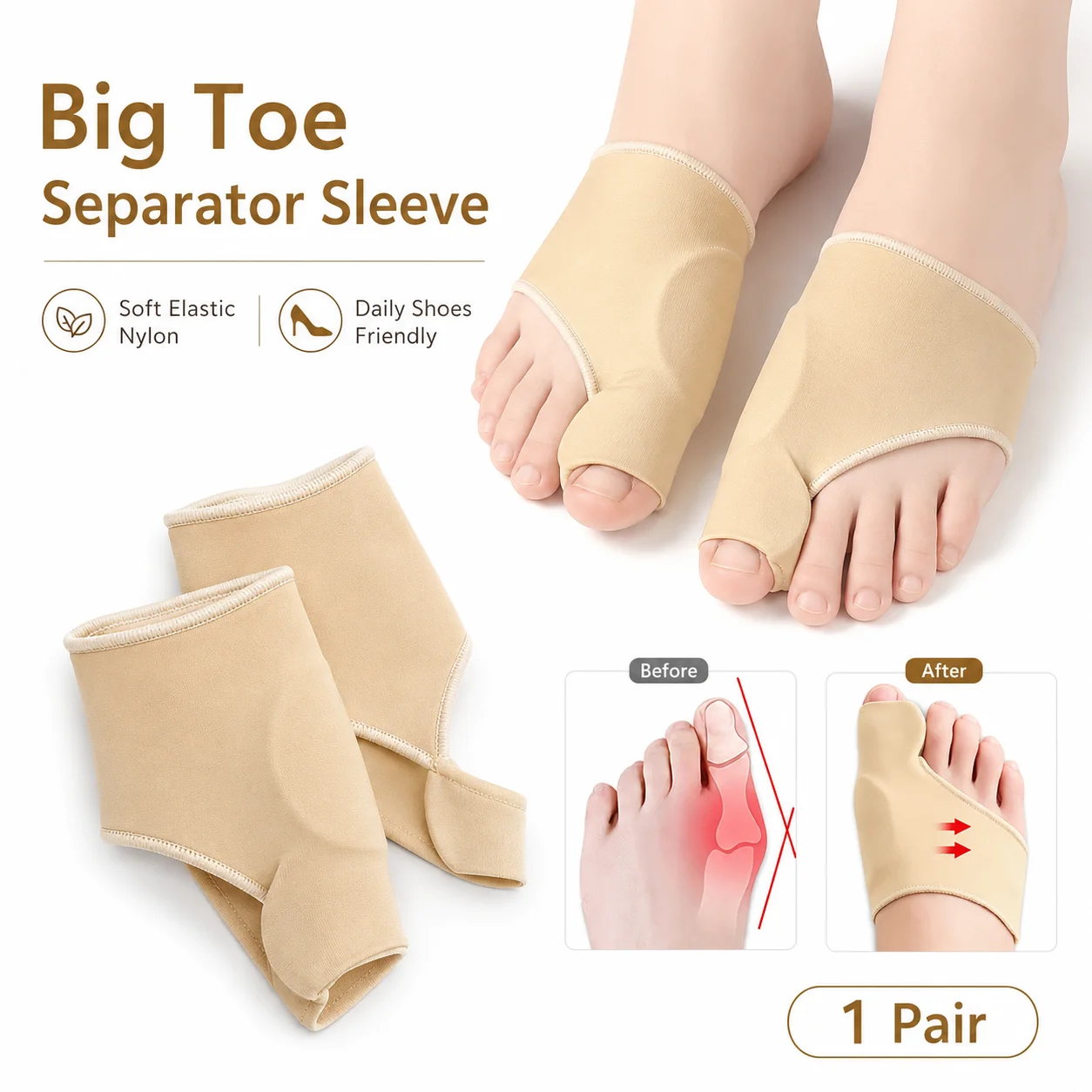 Pelindung Jari Kaki Besar, Pen - Women'S Shoes With Bunions ulasan dan harga