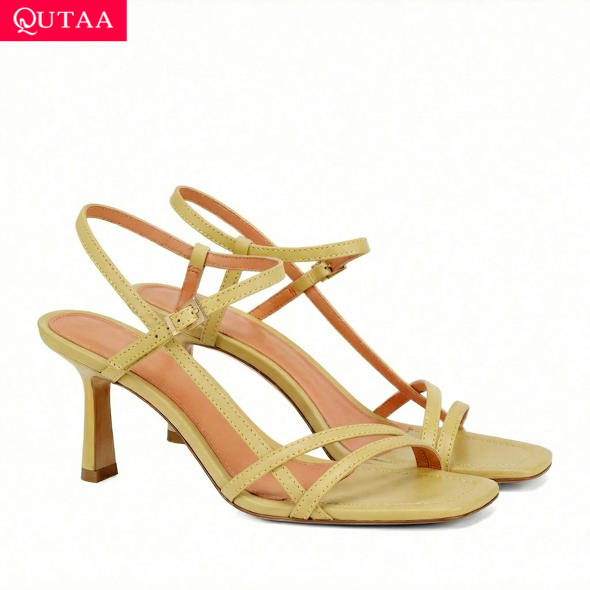 QUTAA Sepatu Hak Tinggi Modis  - Women'S Shoes Kitten Heels ulasan dan harga