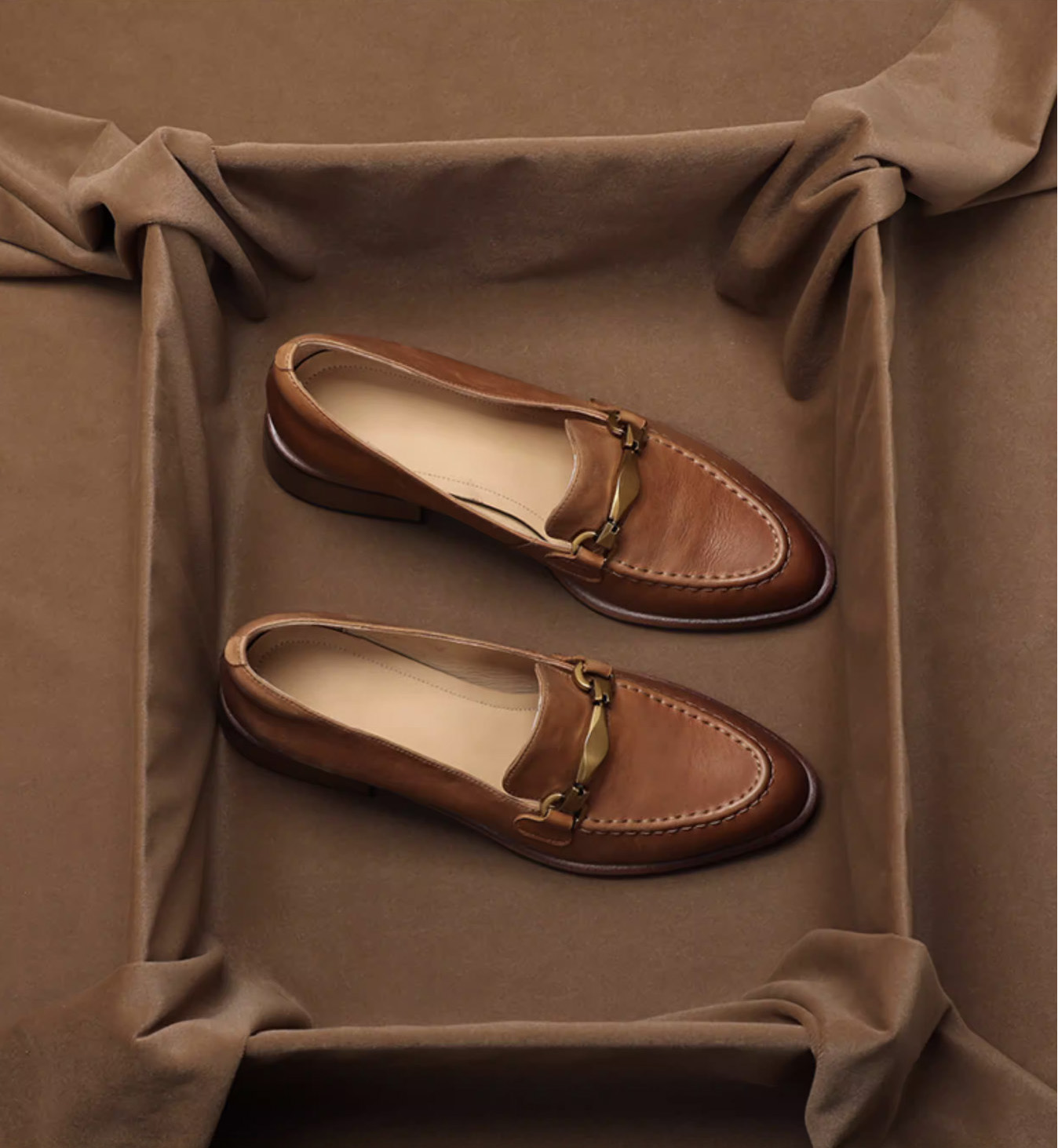 SHOEBOX Sepatu Loafer Kulit As - Loafer Flat Women ulasan dan harga