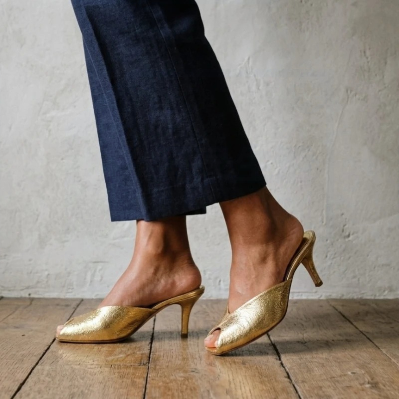 Sepatu Pump Wanita Desainer Em - Peep Toe Heels ulasan dan harga