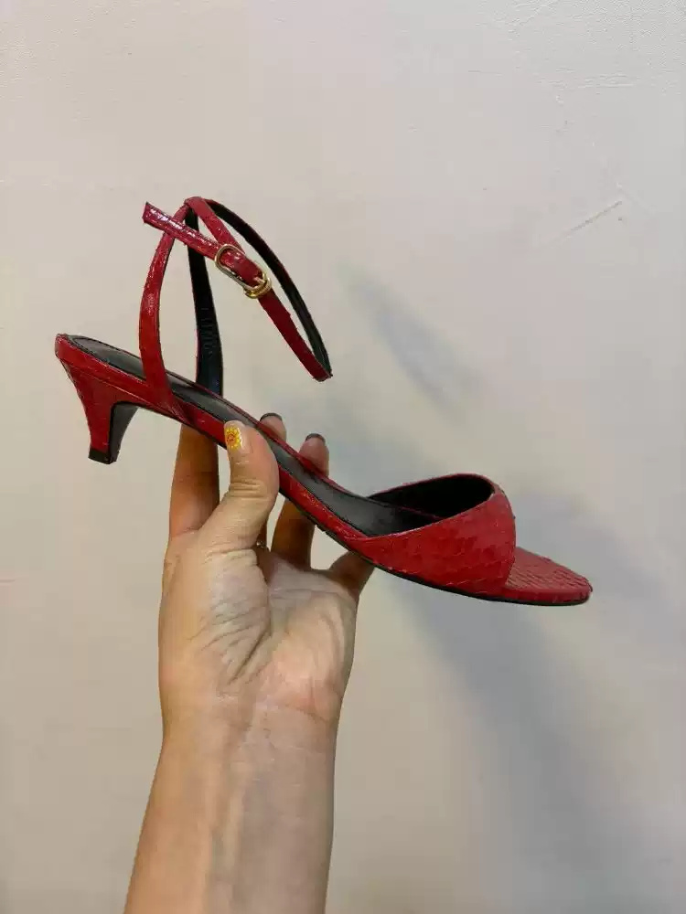 Sandal Wanita Hak Kitten Kulit - Women'S Shoes Kitten Heels ulasan dan harga